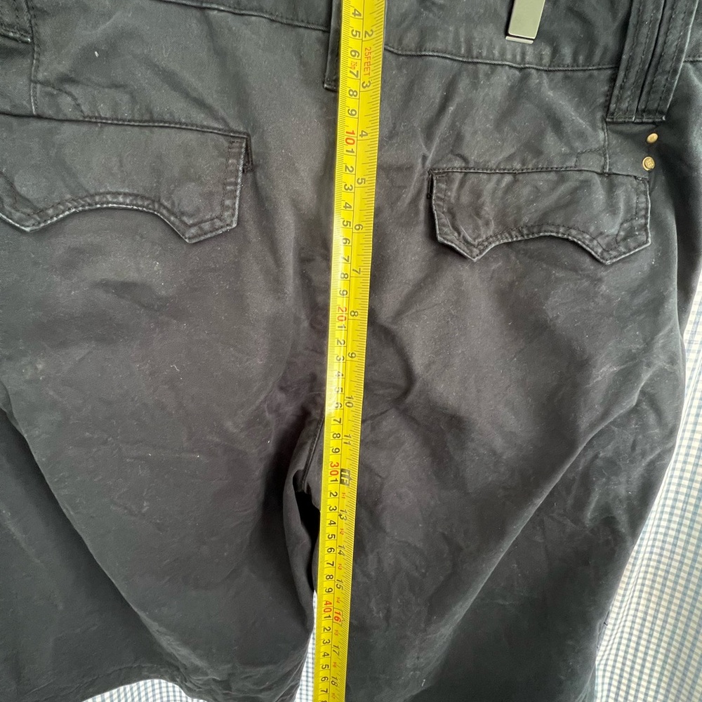 Men's Black Flat Front Shorts - Classic Everyday Style - Picture 6 of 7
